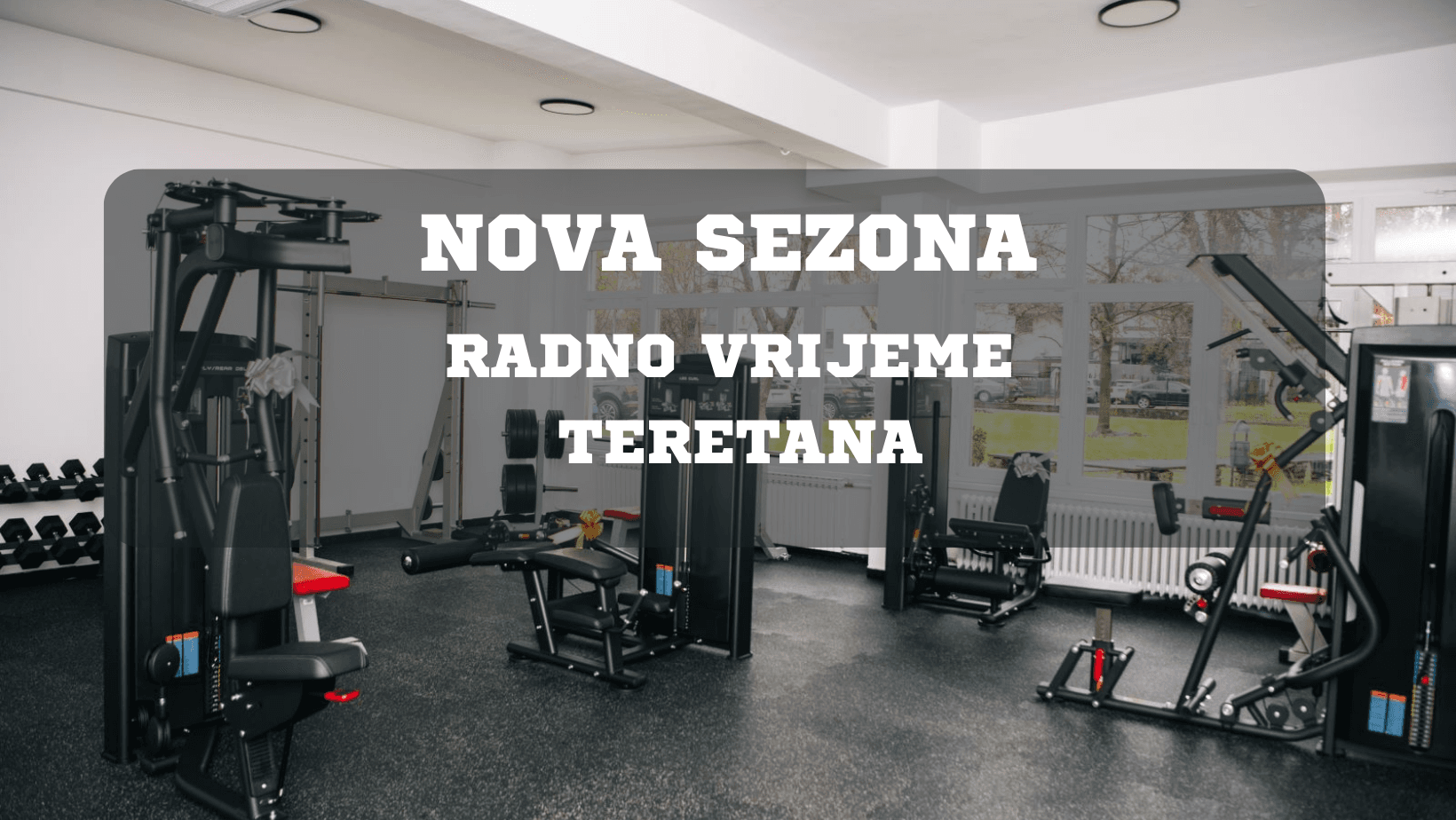 <p>Obavijest o radu teretana Studentskog centra u Zagrebu</p>